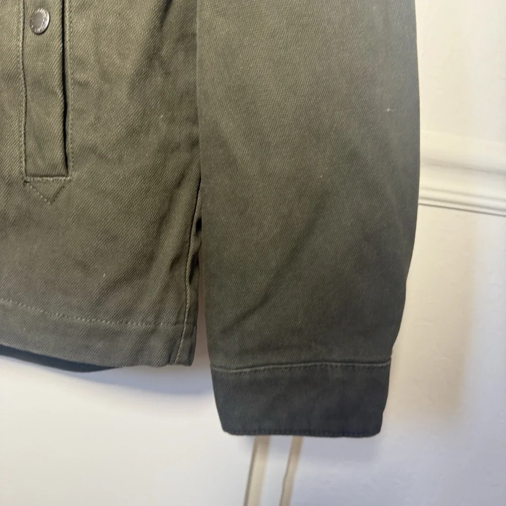 Levi's Trucker Sherpa Lined Jacket Men XL Hoodie Full-Zip Snap Green NWT